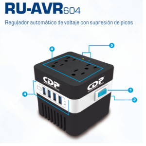 REGULADOR CDP AVR604 600VA 300W